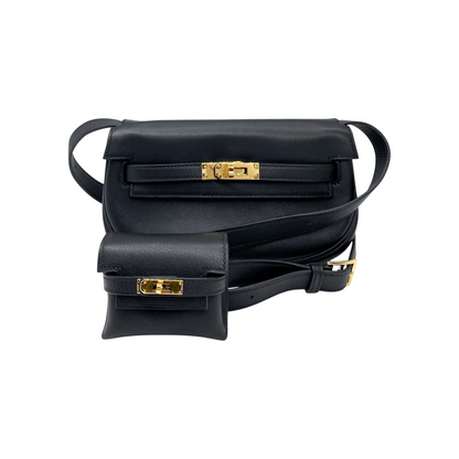 Hermes Kelly Moove Noir Swift Gold Hardware