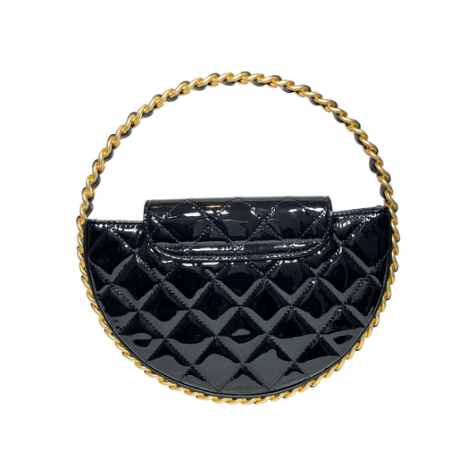 Chanel Black Chain Hoop Bag