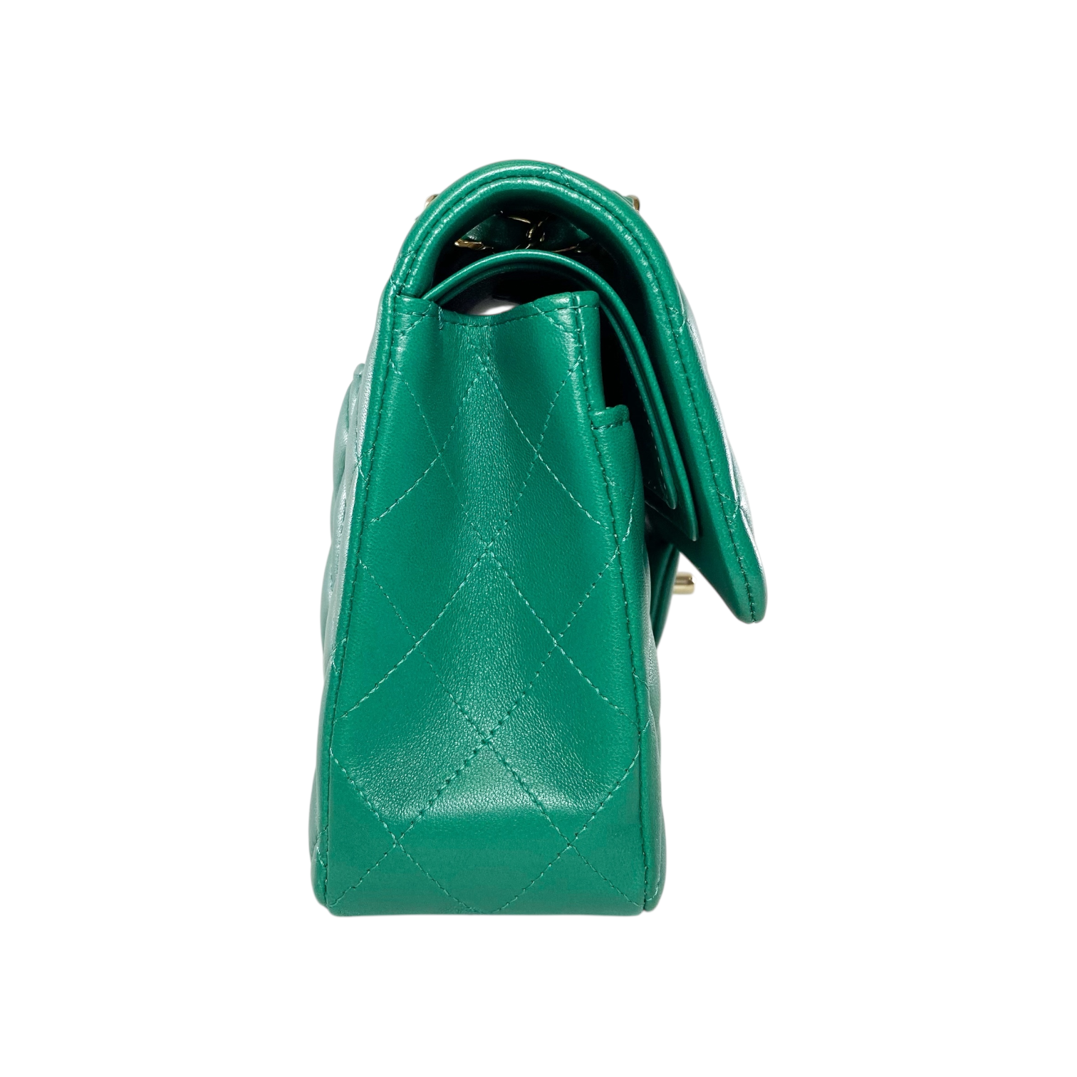 Chanel Green Small Double Flap Bag