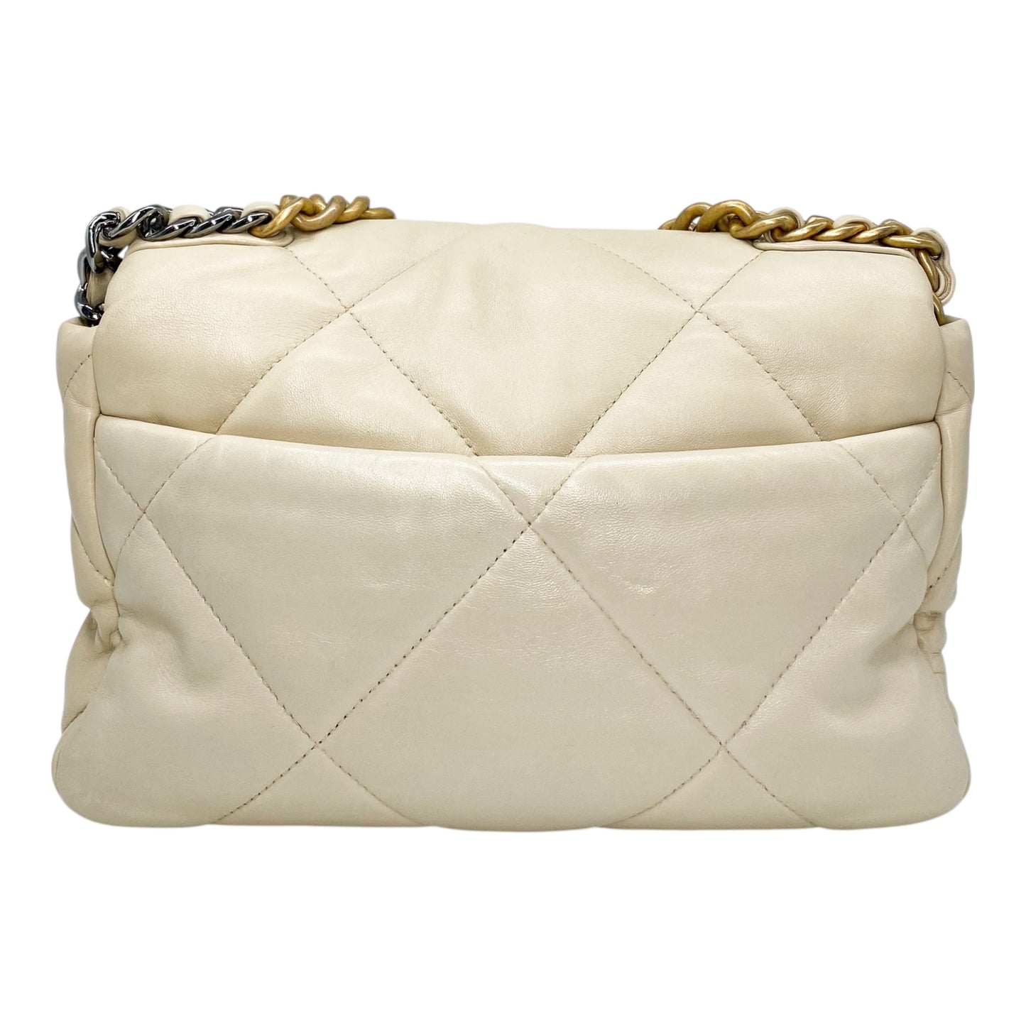 Chanel 19 Medium Beige Flap Bag