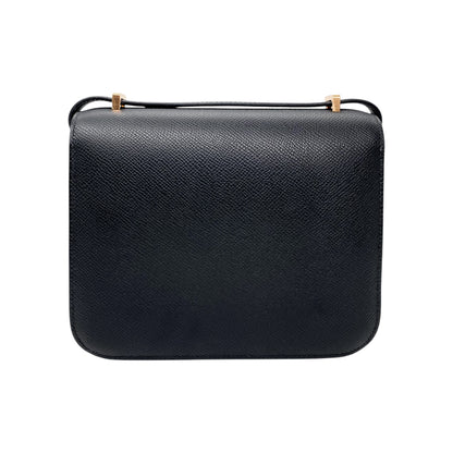 Hermes Constance 18 Black Epsom Rose Gold Hardware