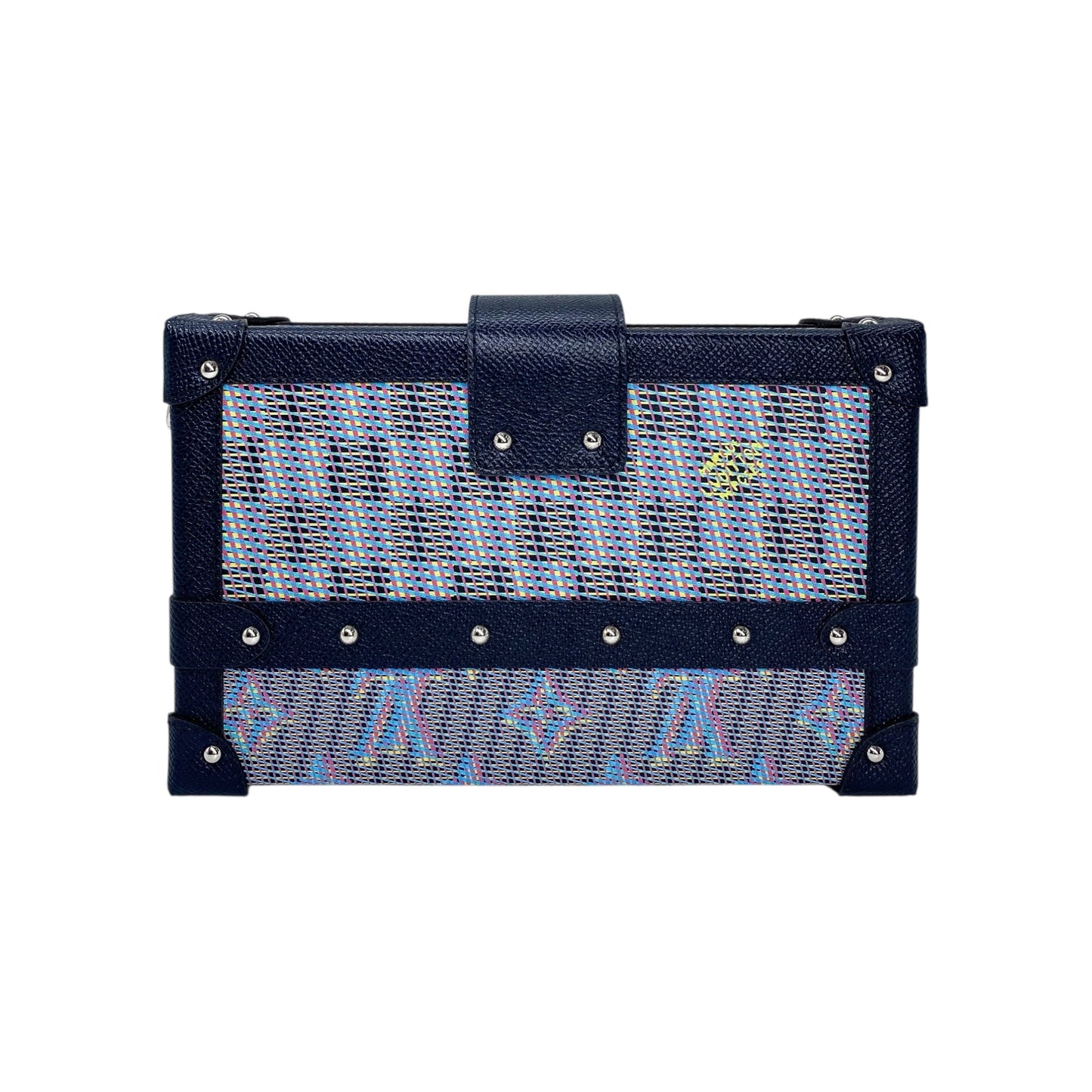 Louis Vuitton Multicolor Damier Pop Monogram Trunk Clutch