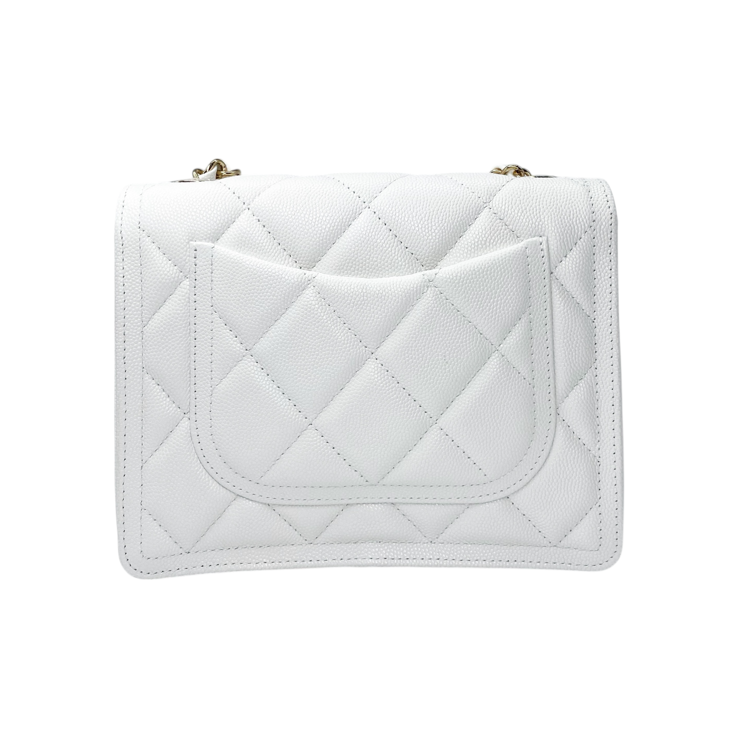 Chanel White Mini Flap Bag