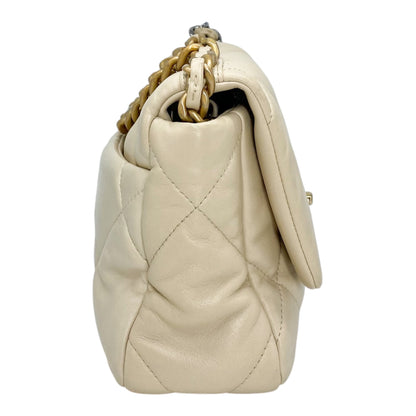 Chanel 19 Medium Beige Flap Bag