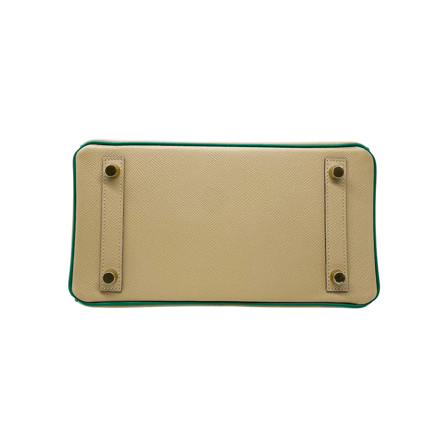 Hermes Birkin 25 Trench Vert Vertigo Epsom Brushed Gold Hardware - Online Only