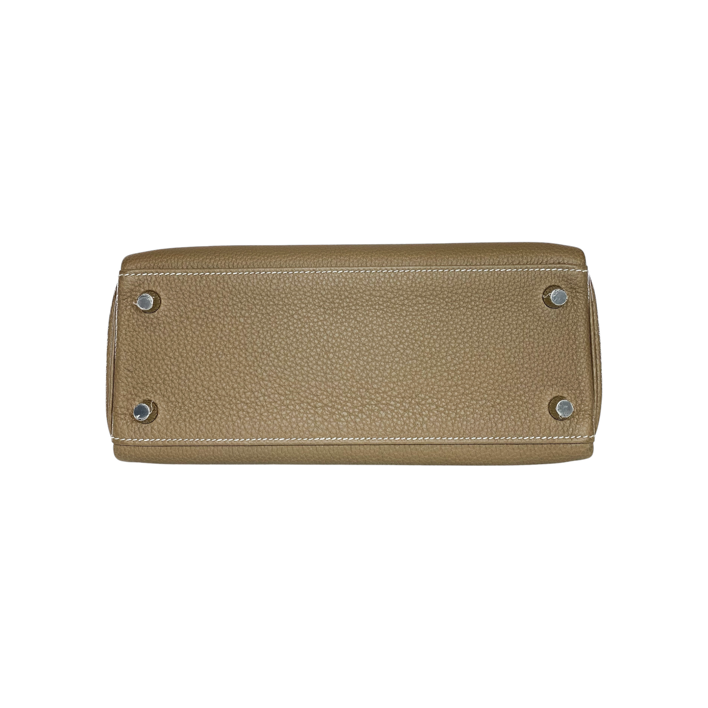 Hermes Kelly 25 Etoupe Togo Retourne Brushed Palladium Hardware