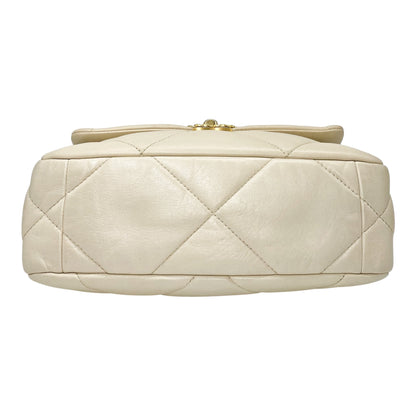 Chanel 19 Medium Beige Flap Bag