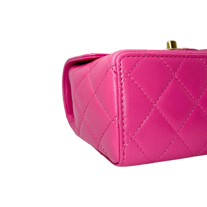 Chanel Pink Mini Classic Single Flap Bag