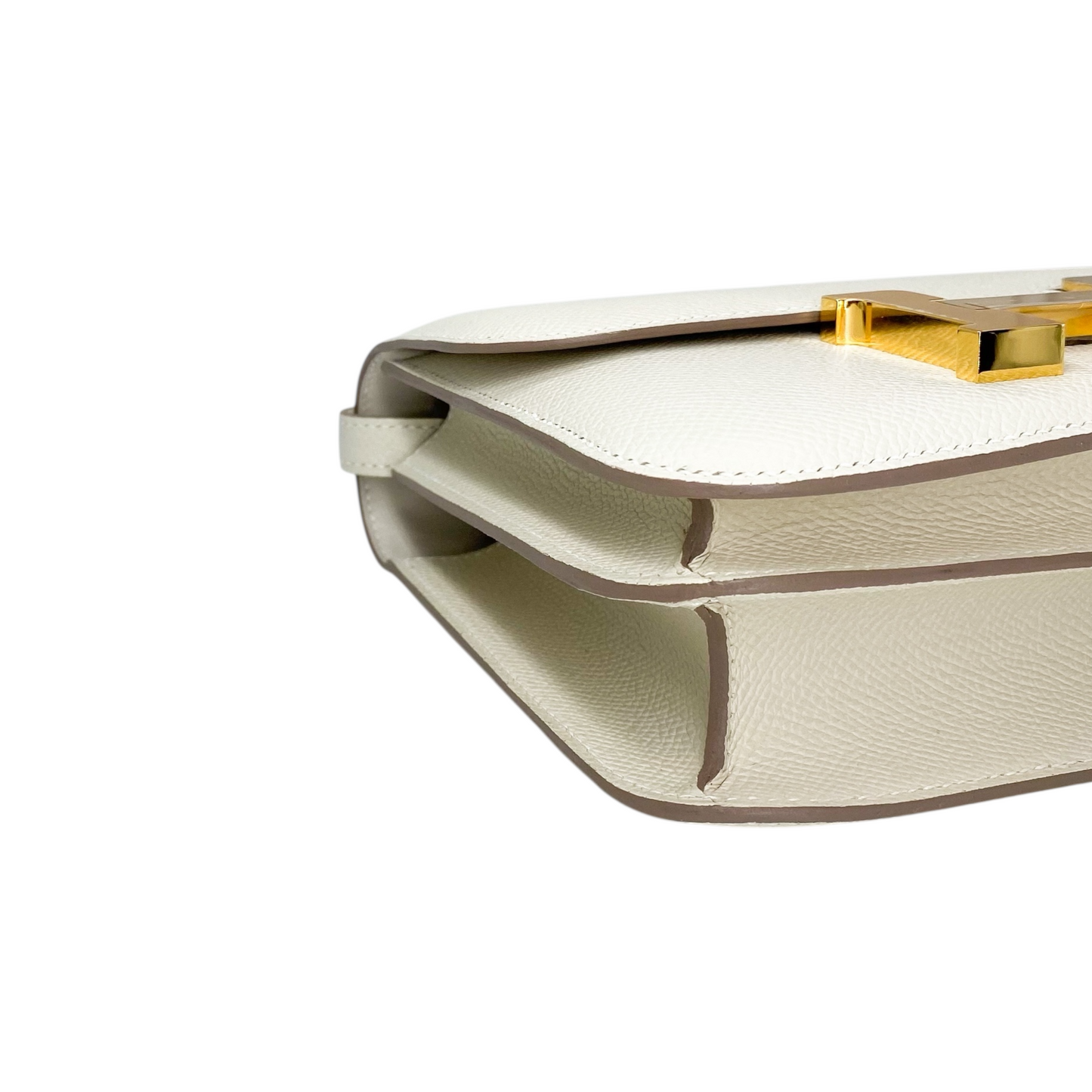 Hermes Constance 18 Craie Epsom Gold Hardware