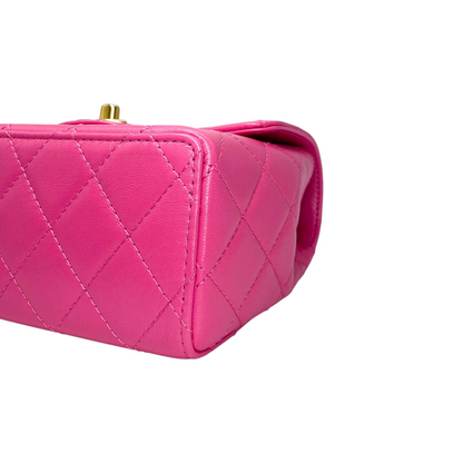 Chanel Pink Mini Classic Single Flap Bag