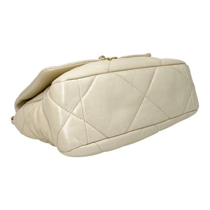 Chanel 19 Medium Beige Flap Bag