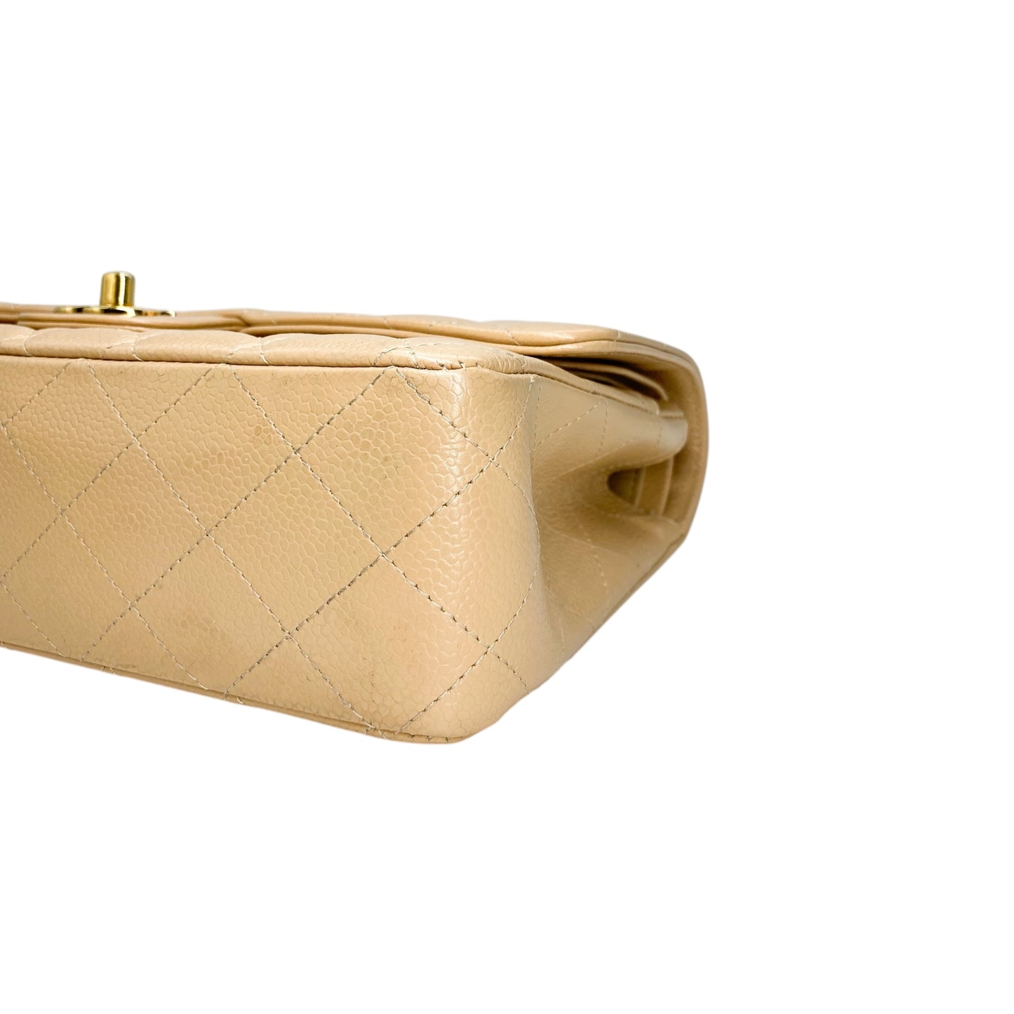 Chanel Beige Medium Double Flap Bag