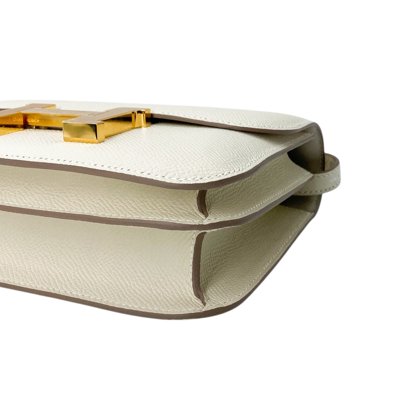 Hermes Constance 18 Craie Epsom Gold Hardware