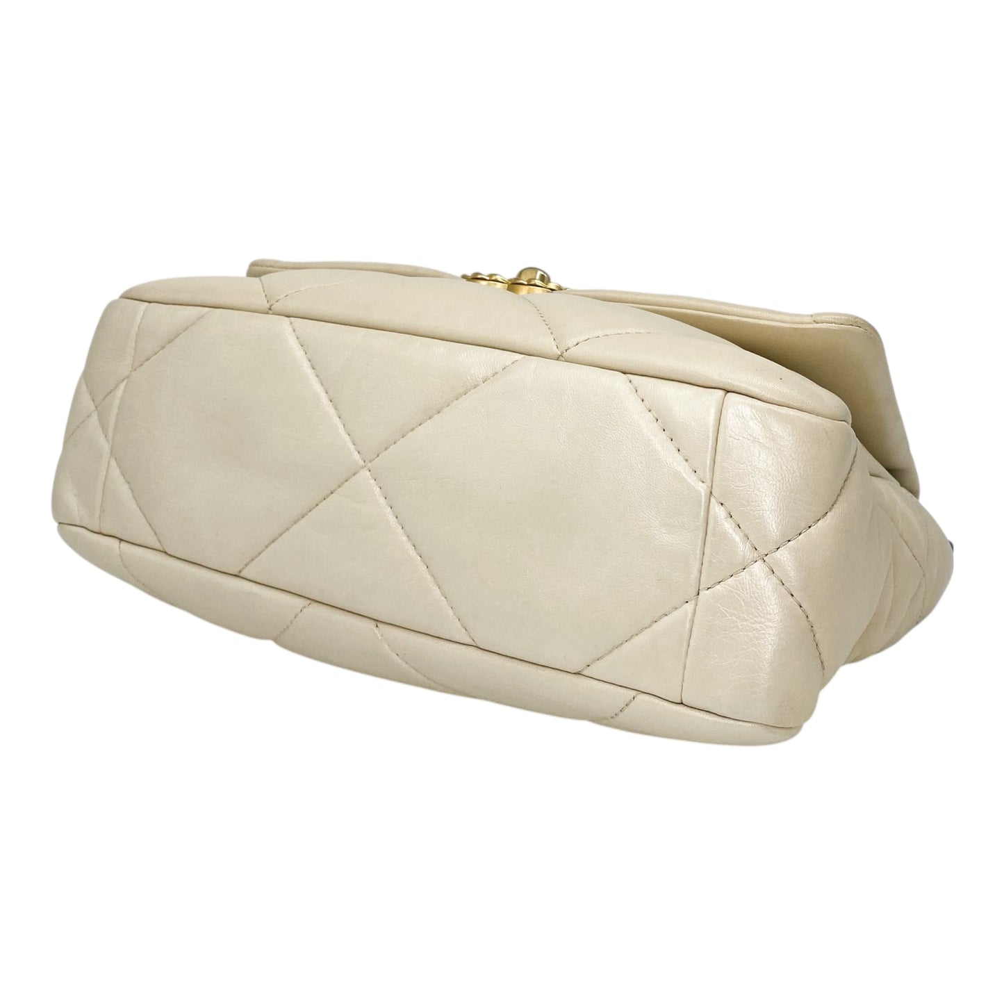 Chanel 19 Medium Beige Flap Bag