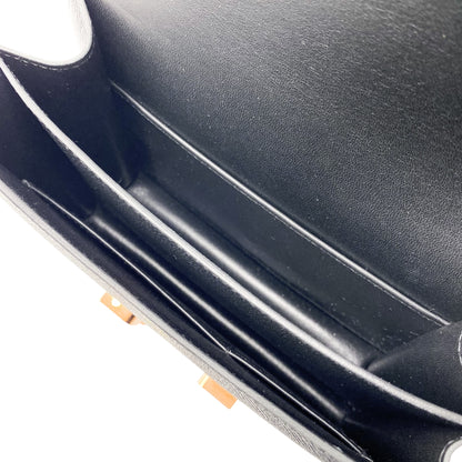 Hermes Constance 18 Black Epsom Rose Gold Hardware