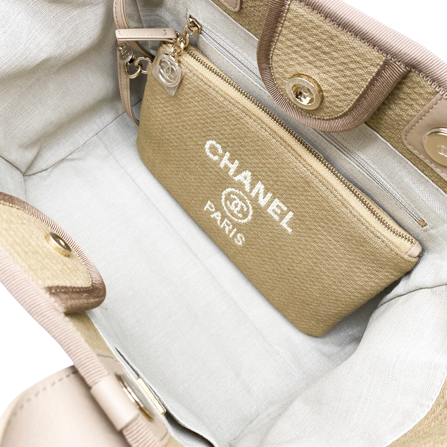 Chanel Khaki Small Deauville