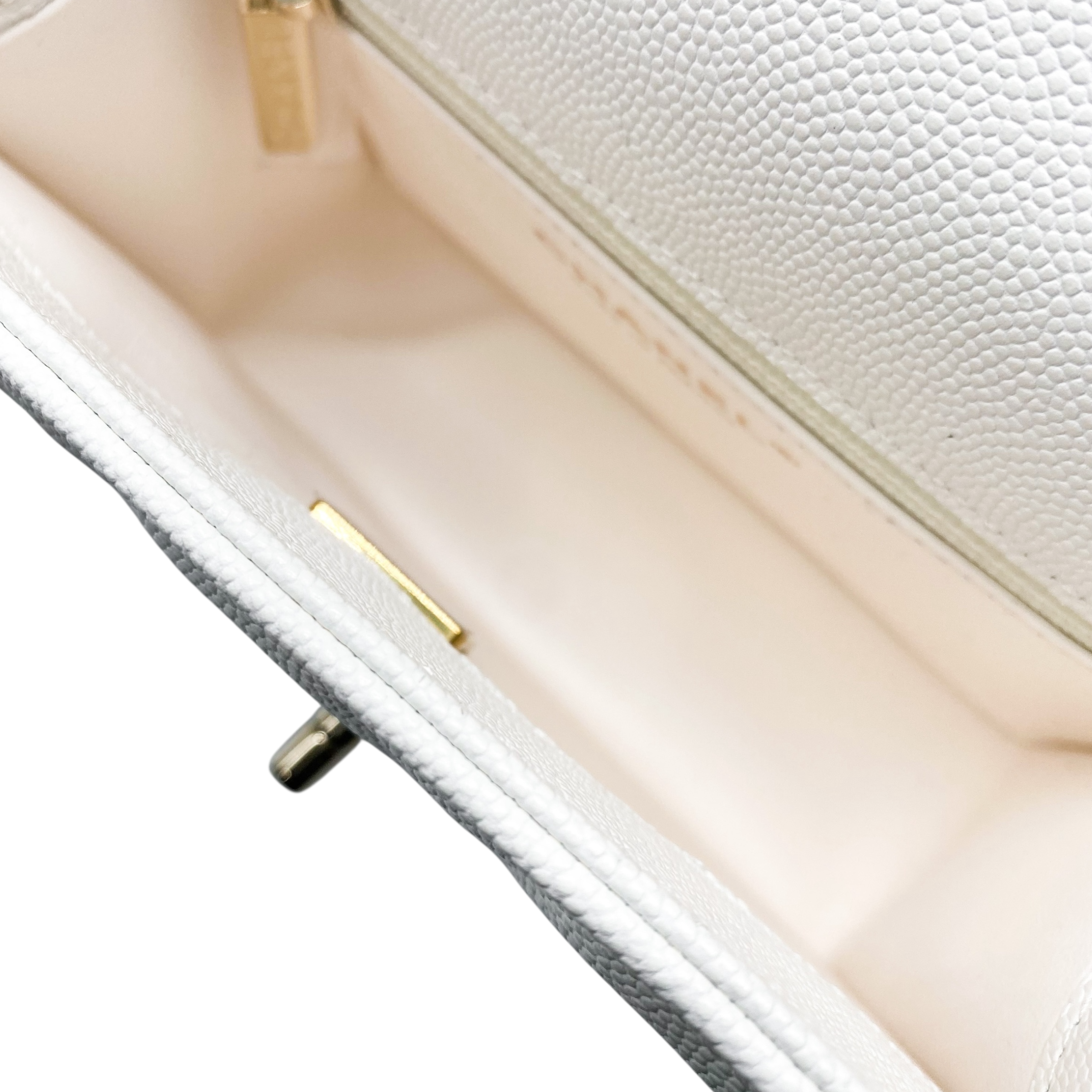 Chanel White Mini Flap Bag