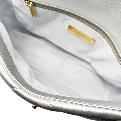 Chanel 19 Silver Medium