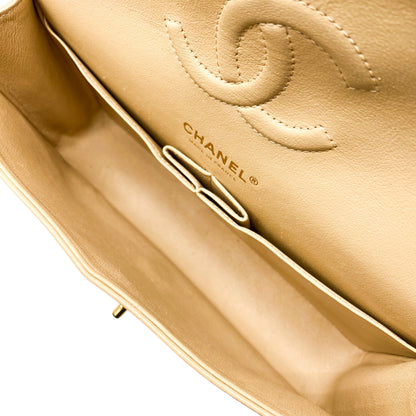 Chanel Beige Medium Double Flap Bag