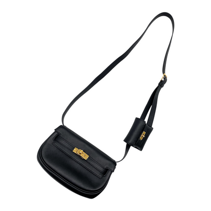 Hermes Kelly Moove Noir Swift Gold Hardware