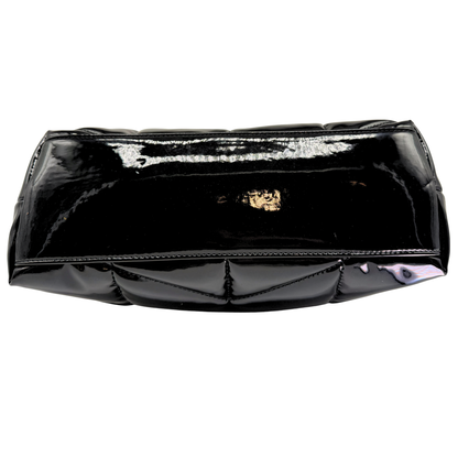 Saint Laurent Loulou Black Puffer Shoulder Bag Patent Leather