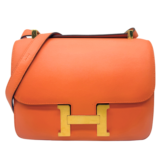 Hermès Constance 24 Orange Swift Gold Hardware