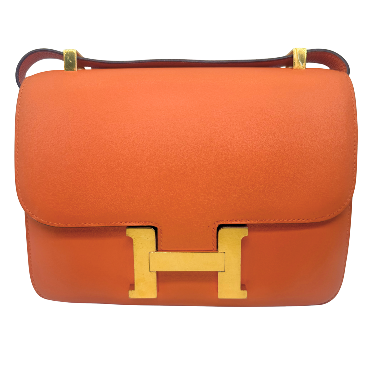 Hermès Constance 24 Orange Swift Gold Hardware