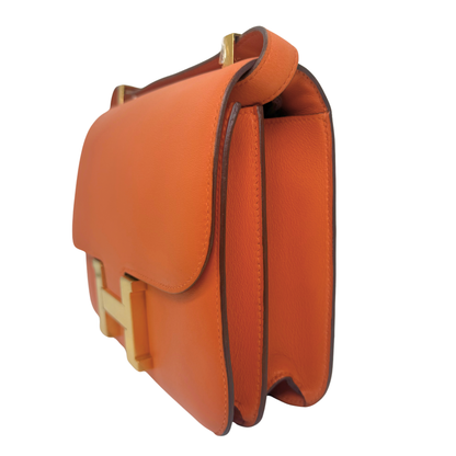 Hermès Constance 24 Orange Swift Gold Hardware