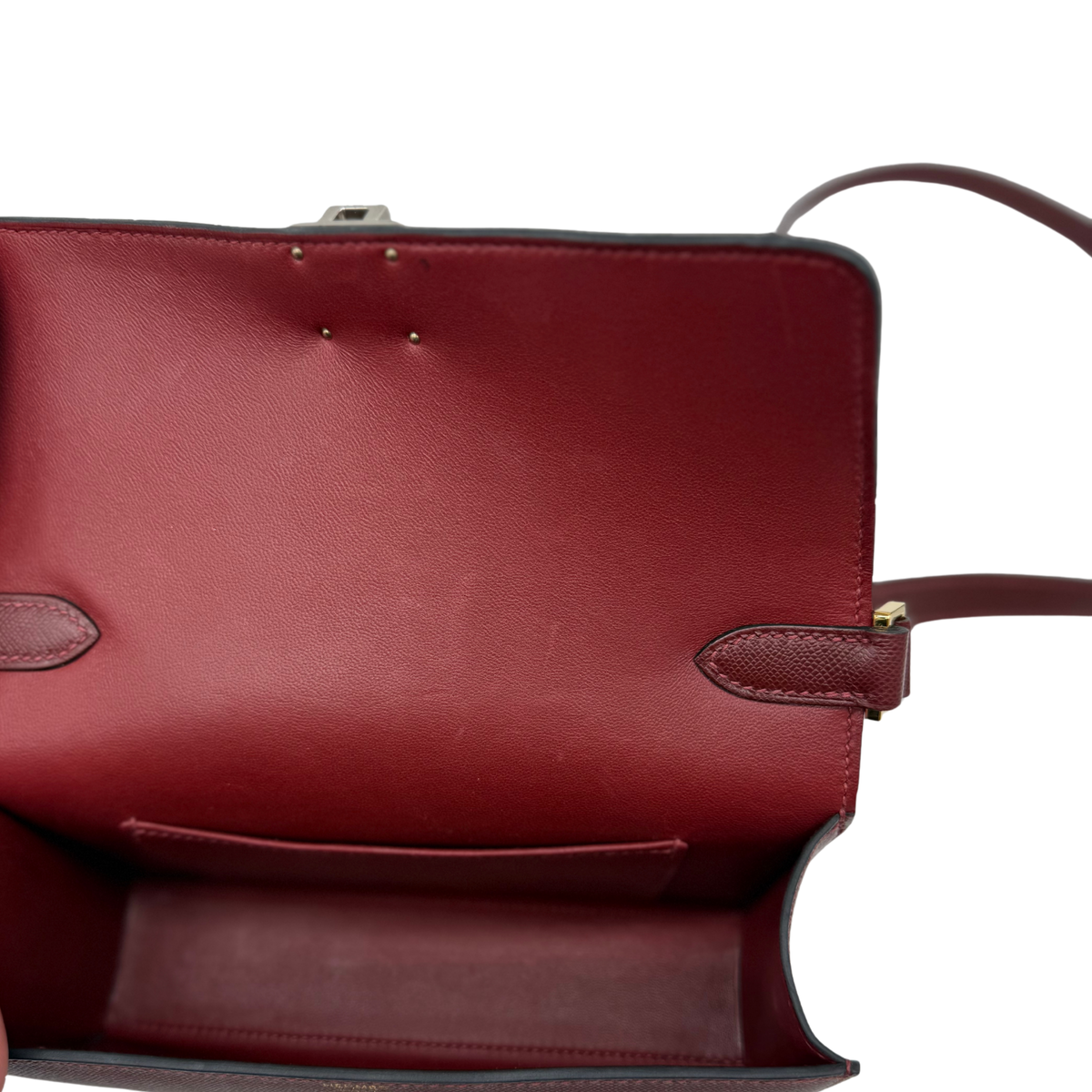 Hermès Sac Mallette Rouge H Madame Electrum Hardware