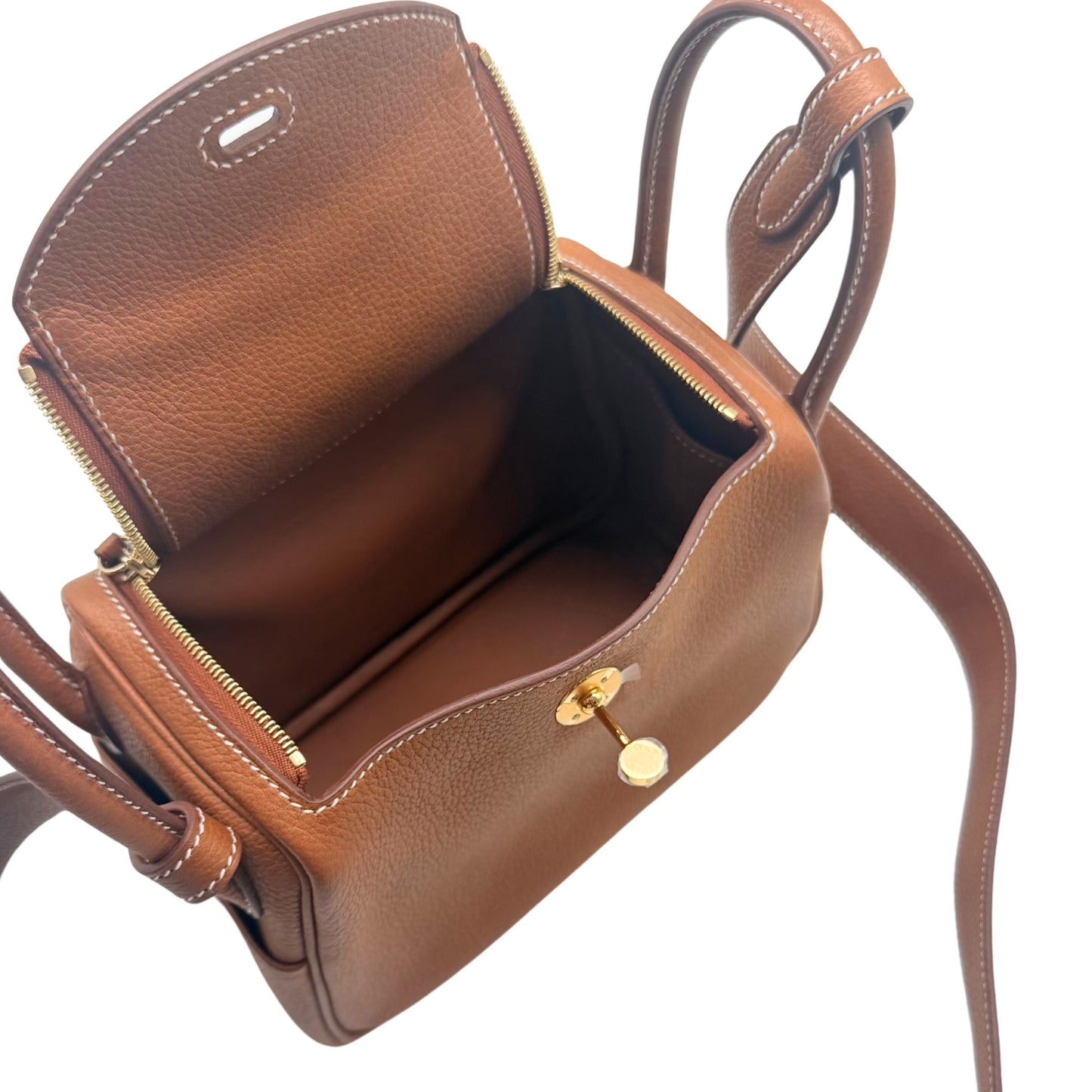 Hermes Mini Lindy 20cm Barenia Faubourg Leather