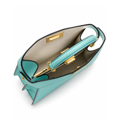Fendi Small Peekabo Tiffany Blue Handbag