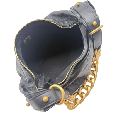 Chanel Daily Hobo Bag in Black with Gold Chain Strap