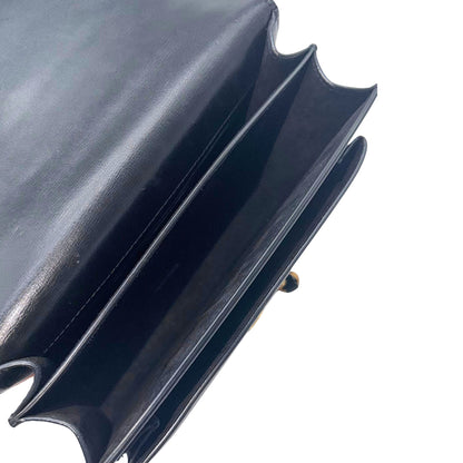 Saint Laurent Black Medium Signature Sunset Flap Bag