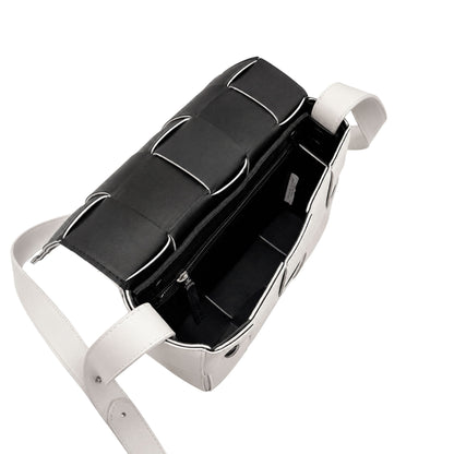 Bottega Veneta White Cassette Shoulder Bag