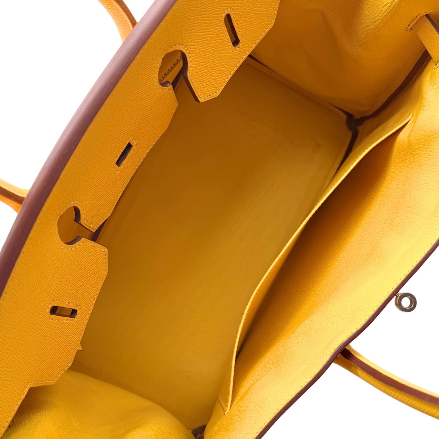 Hermés Birkin 35 Soleil Epsom Palladium Hardware
