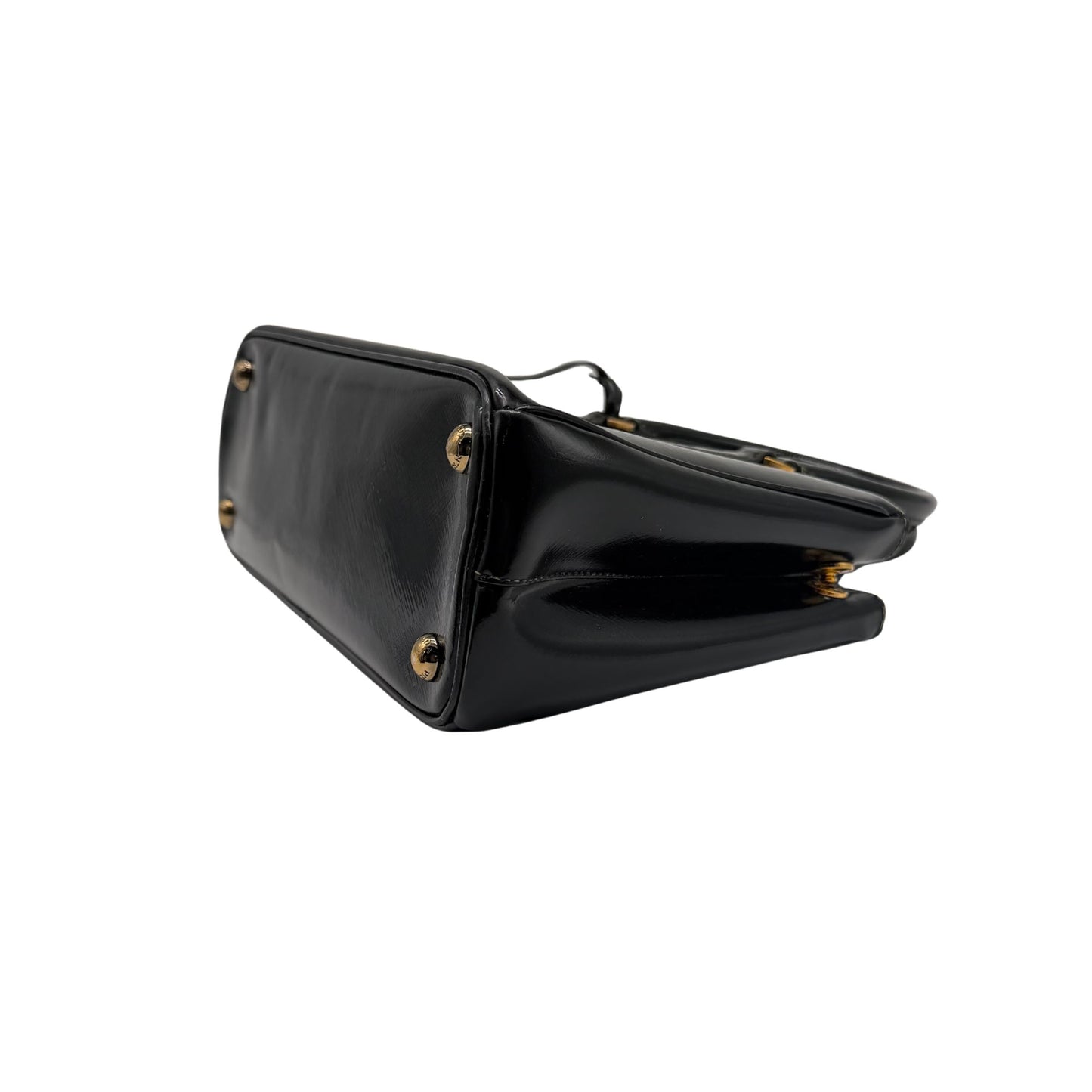 Prada Galleria Small Black Patent Leather Bag