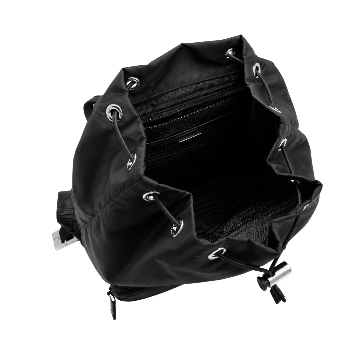 Prada Black Nylon 2 Pocket Backpack