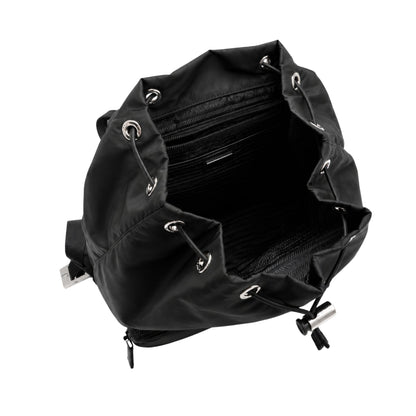 Prada Black Nylon 2 Pocket Backpack