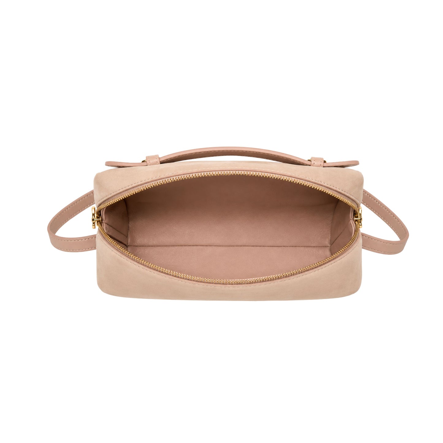 Loro Piana L19 Nude Suede Crossbody