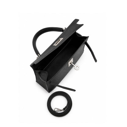 Hermes Black Mini Kelly in Epsom with Palladium Hardware