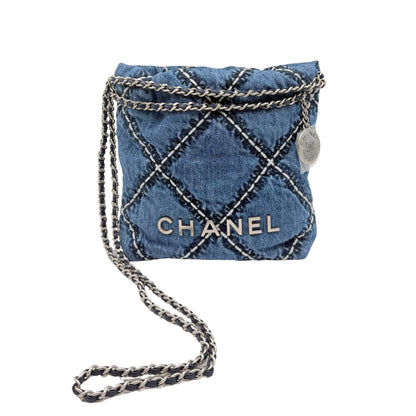 Chanel 22 Mini Denim Crossbody Bag