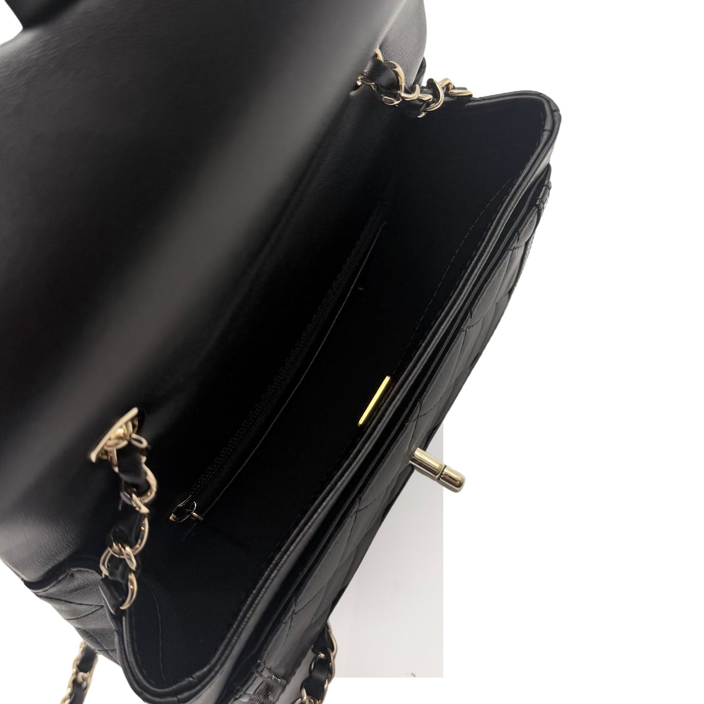 Chanel Black on Black Patent Trim Mini Crossbody Bag