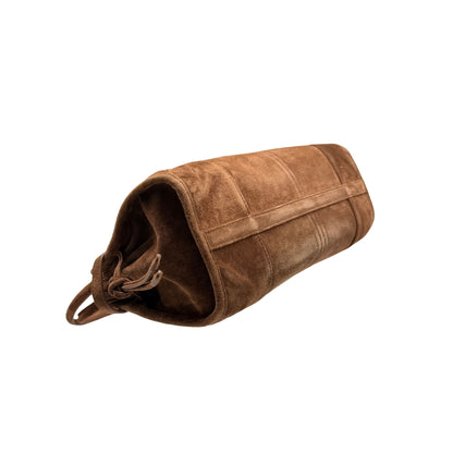 Prada Brown Suede Shoulder Bag