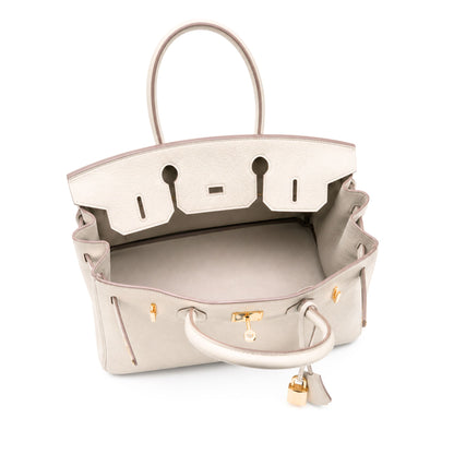 Hermes Birkin 30 Gris Perle Togo with Gold Hardware
