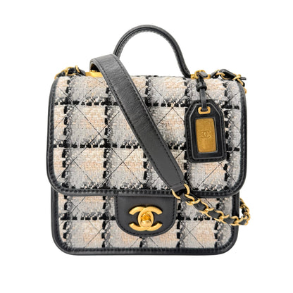Chanel Tweed School Memory Top Handle