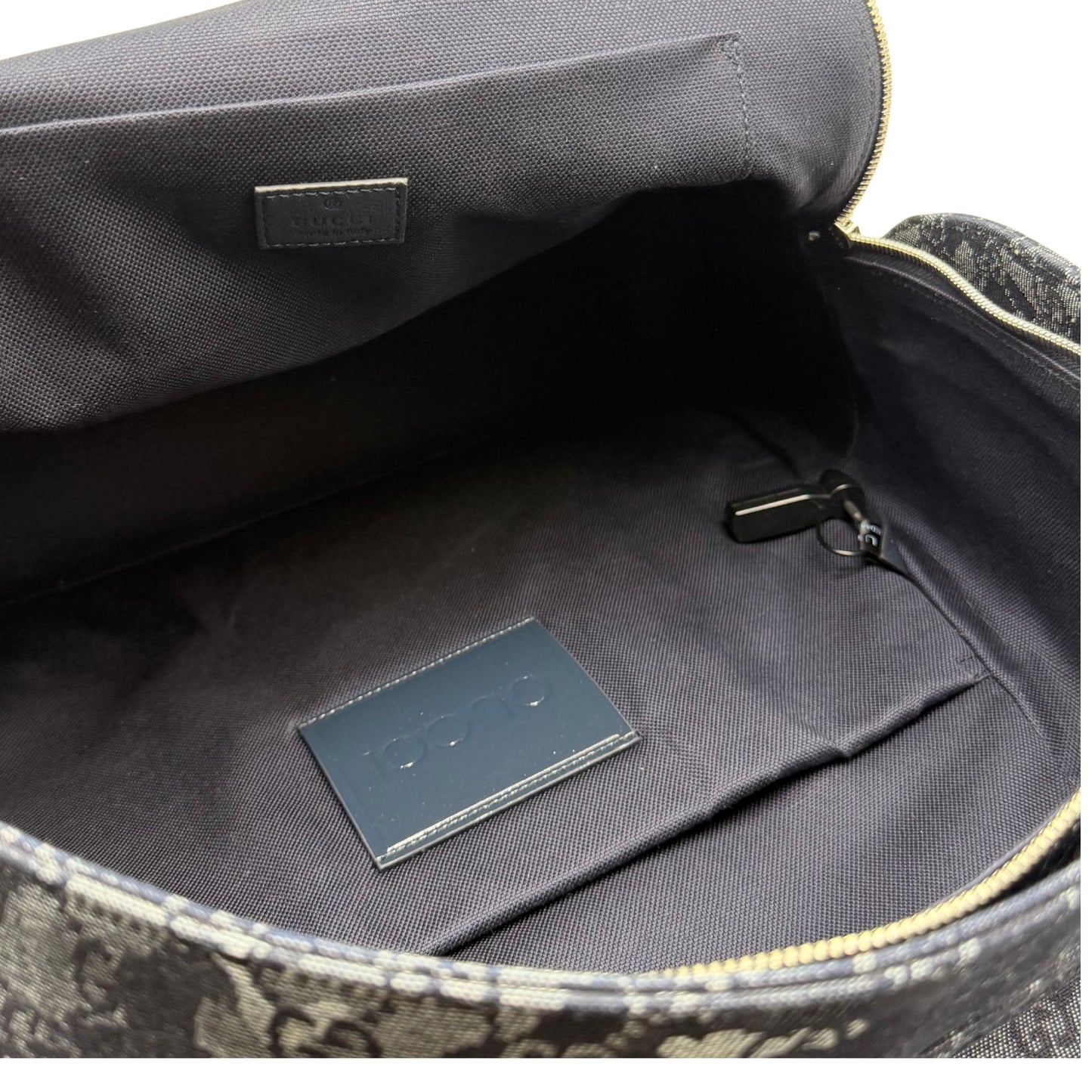 Gucci Denim Large Canvas Backpack