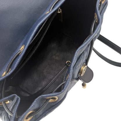 Chanel Small Blue Filigree Backpack