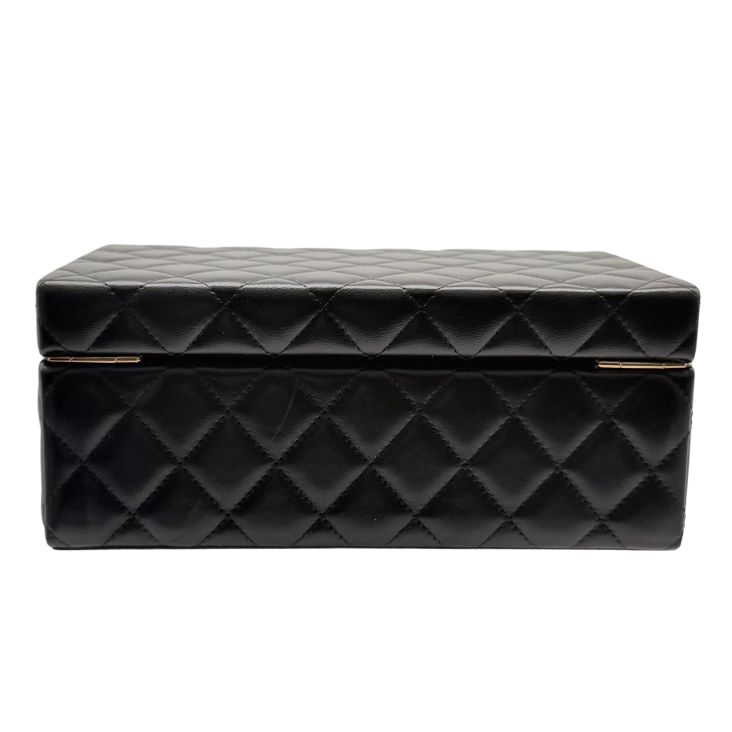 Chanel Quilted Black Jewelry Box