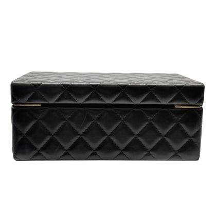 Chanel Quilted Black Jewelry Box