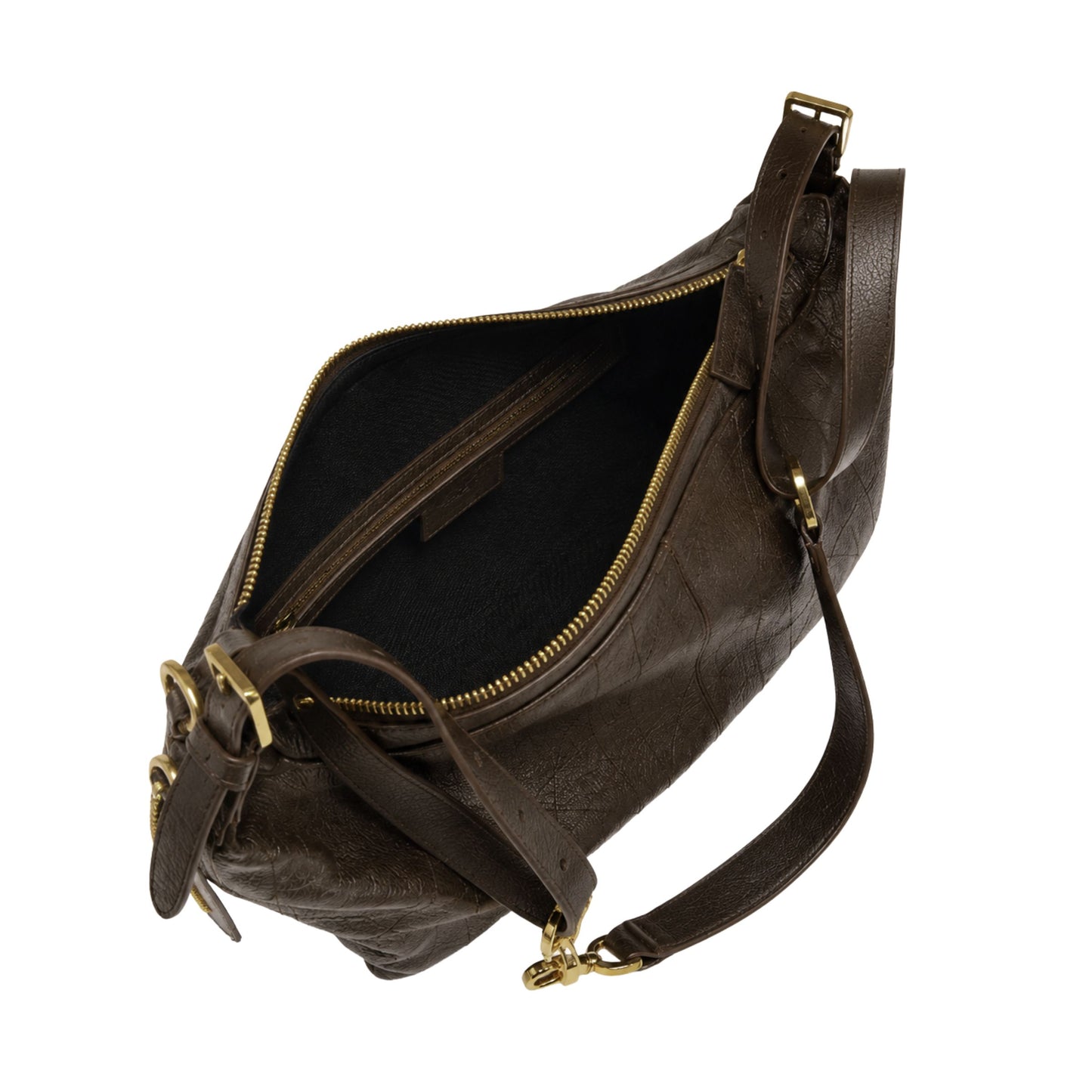 Christian Dior D-Journey Chocolate Plum Hobo Bag